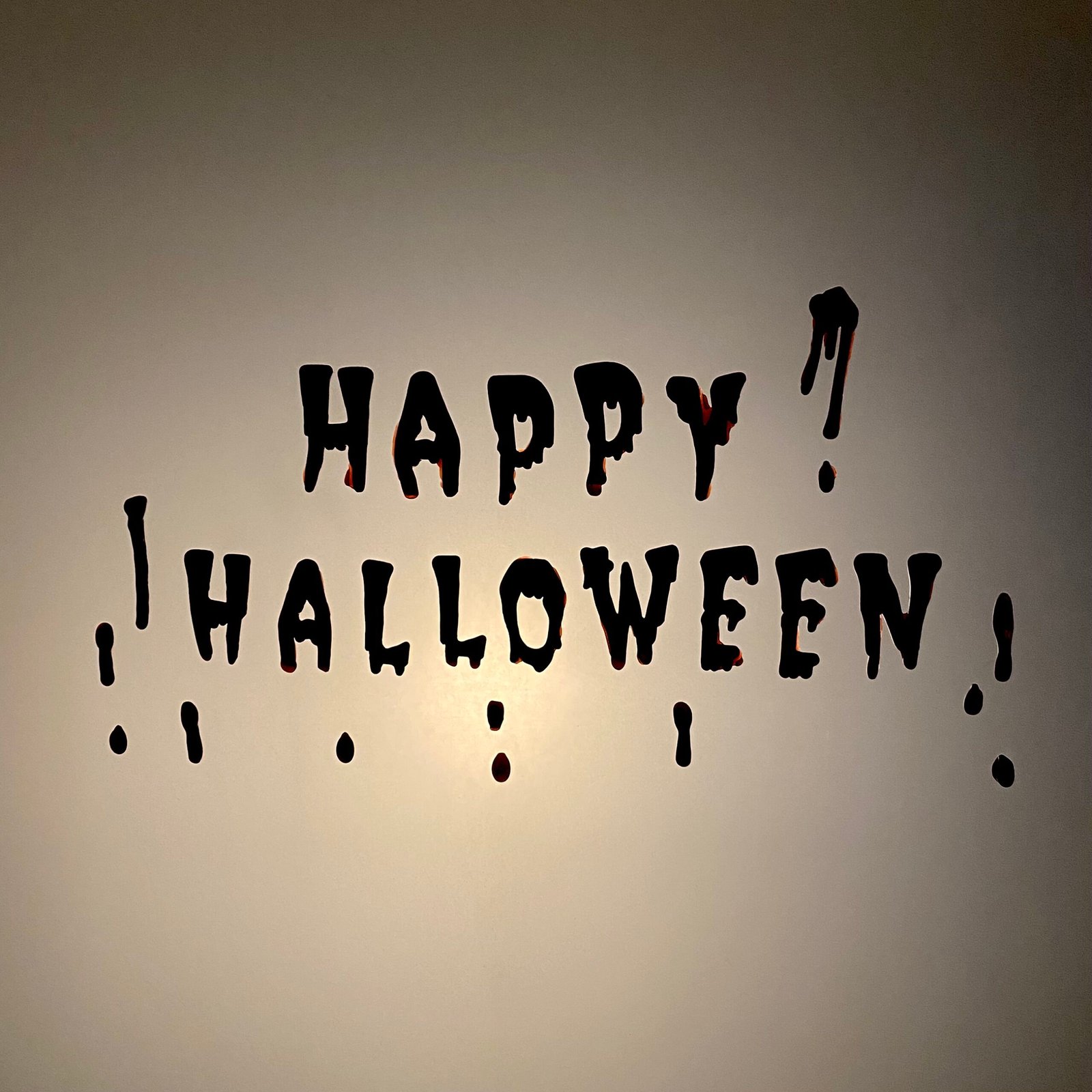 Happy Halloween - Gel Décor on glass