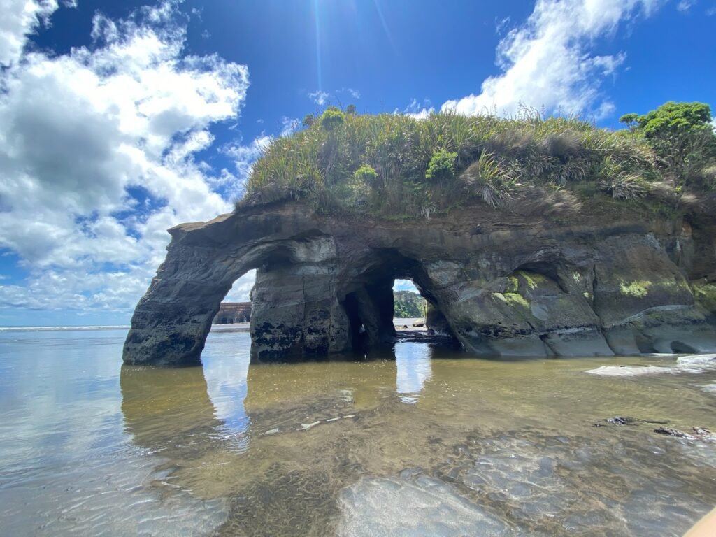 Elephant Rock at Three Sisters Beach, Taranaki, New Zealand